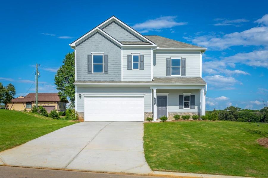 Front exterior of a new home in Laurel Ridge, Rock Spring, GA, highlighting curb appeal (Image 26).