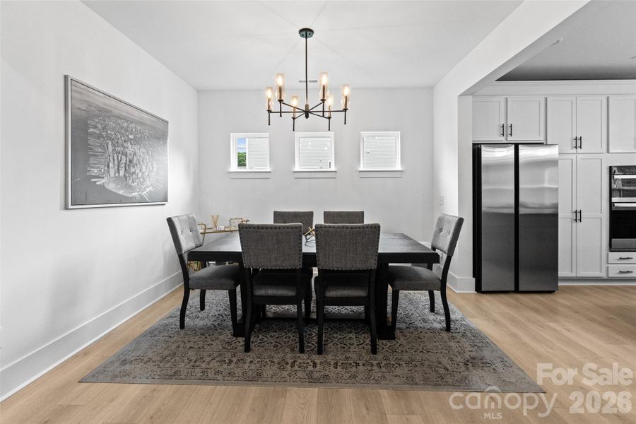 Furnished interior view inside a new home in , Statesville (Image 30).