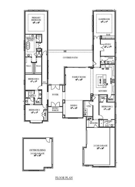 2D floor plan layout of this home in ARTAVIA®, Conroe, TX (Image 2). 2D floor plan layout of this home in ARTAVIA®, Conroe, TX (Image 2).