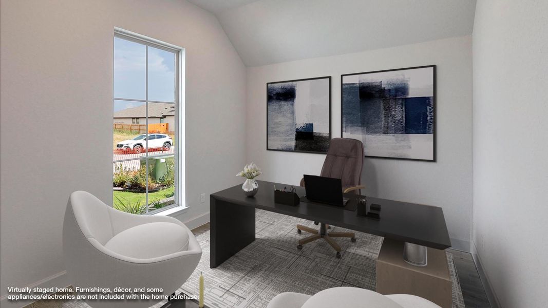 Furnished interior view inside a new home in Alsatian Oaks 50', Castroville (Image 8).