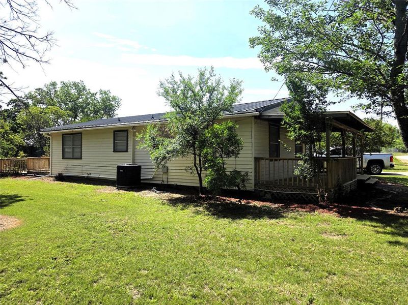 Exterior details and patio area of a home in , Brownwood (Image 1). Exterior details and patio area of a home in , Brownwood (Image 1).