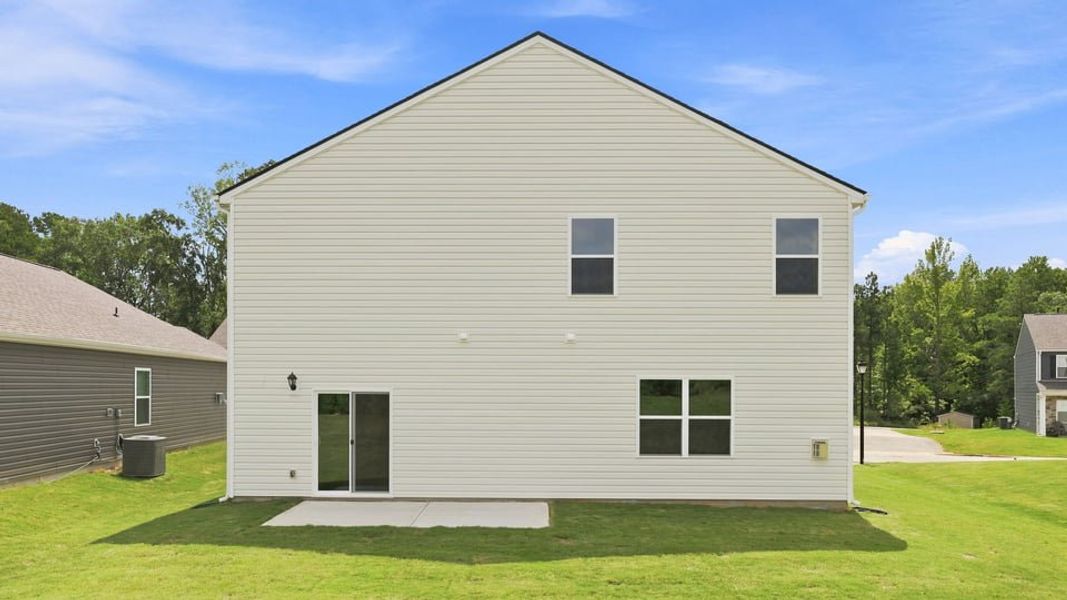 Exterior details and patio area of a home in Hunters Ridge, Woodruff (Image 22).