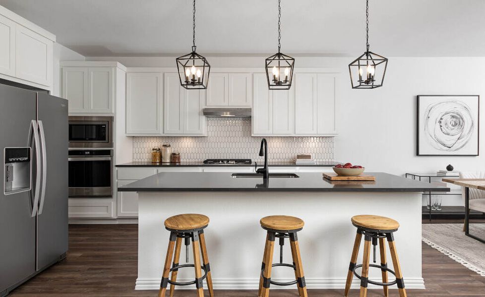 Furnished interior in a model home at Willow Springs 80's in Fort Worth (Image 32).