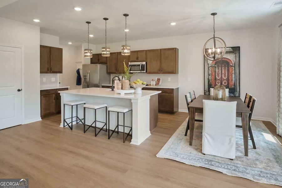Furnished interior view inside a new home in Bryson Farms, Byron (Image 15).