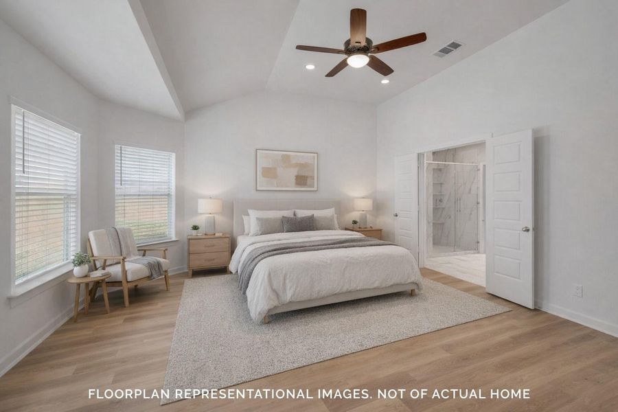 Furnished interior view inside a new home in Sorella, Tomball (Image 8).