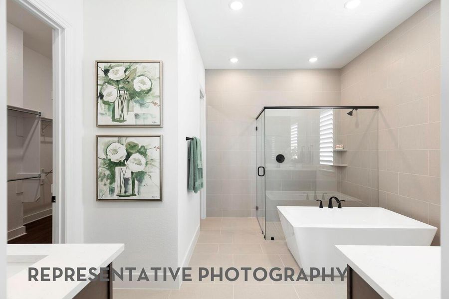 Furnished interior view inside a new home in ARTAVIA, Conroe (Image 19).