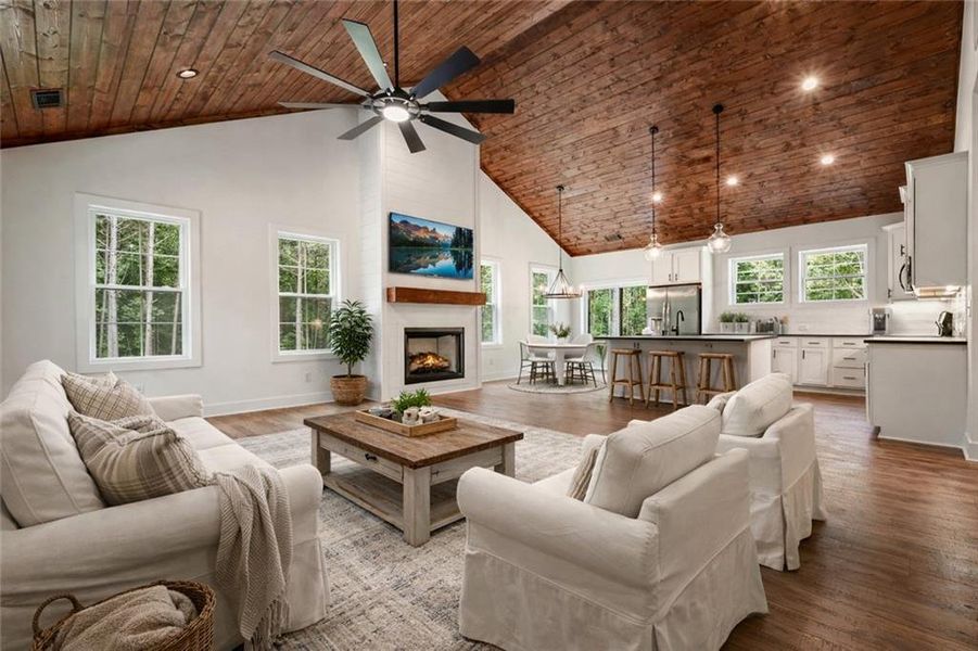 Furnished interior view inside a new home in , Talking Rock (Image 7).