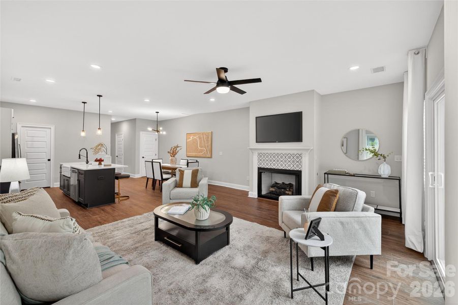Furnished interior view inside a new home in , Charlotte (Image 7).