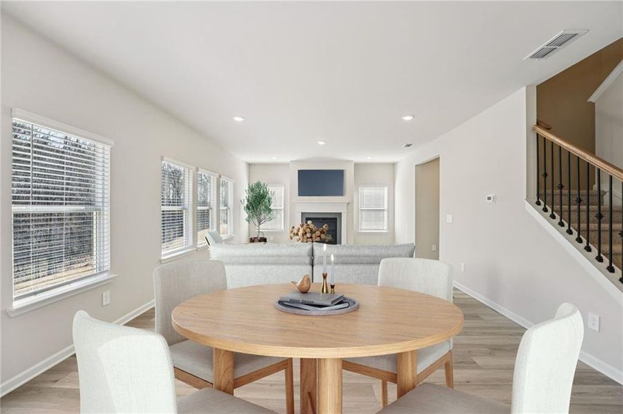 Furnished interior view inside a new home in Creekside at Oxford Park, Fairburn (Image 19).