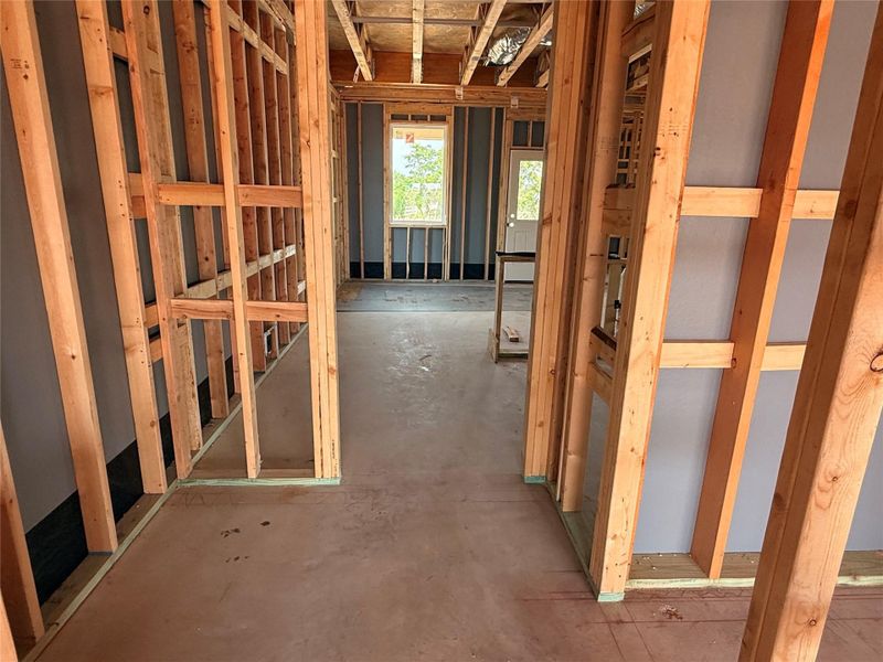 Mudroom off garage