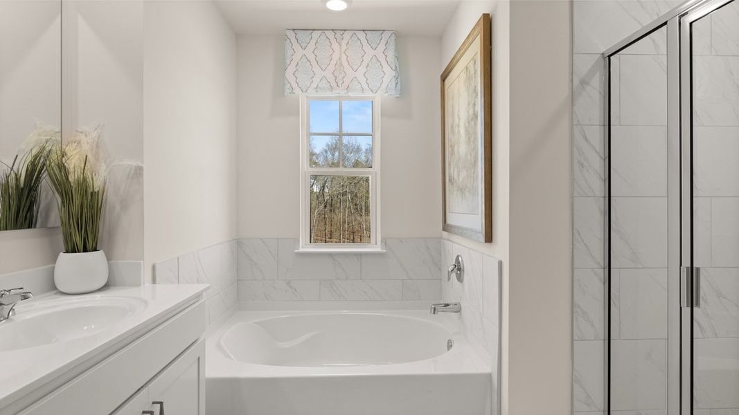 Representative furnished interior of a home built from the HAYDEN Express by D.R. Horton in WillowBrook, Winder (Image 48).