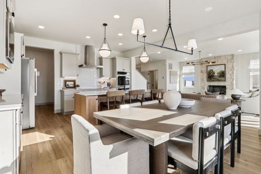 Furnished interior view inside a new home in Trailside, Timnath (Image 16).