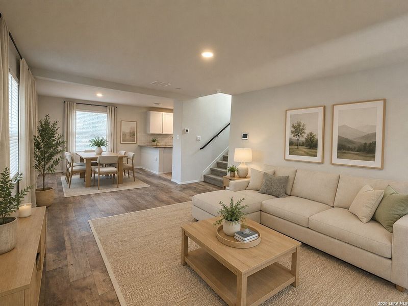 Furnished interior view inside a new home in Copper Canyon, Bulverde (Image 10). Furnished interior view inside a new home in Copper Canyon, Bulverde (Image 10).