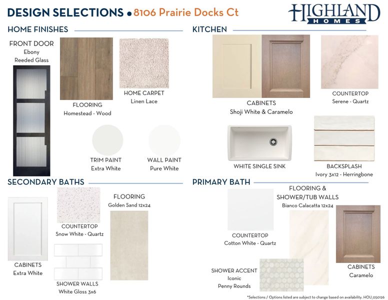 Sample of building materials used in homes in Elyson, Katy (Image 49). Sample of building materials used in homes in Elyson, Katy (Image 49).
