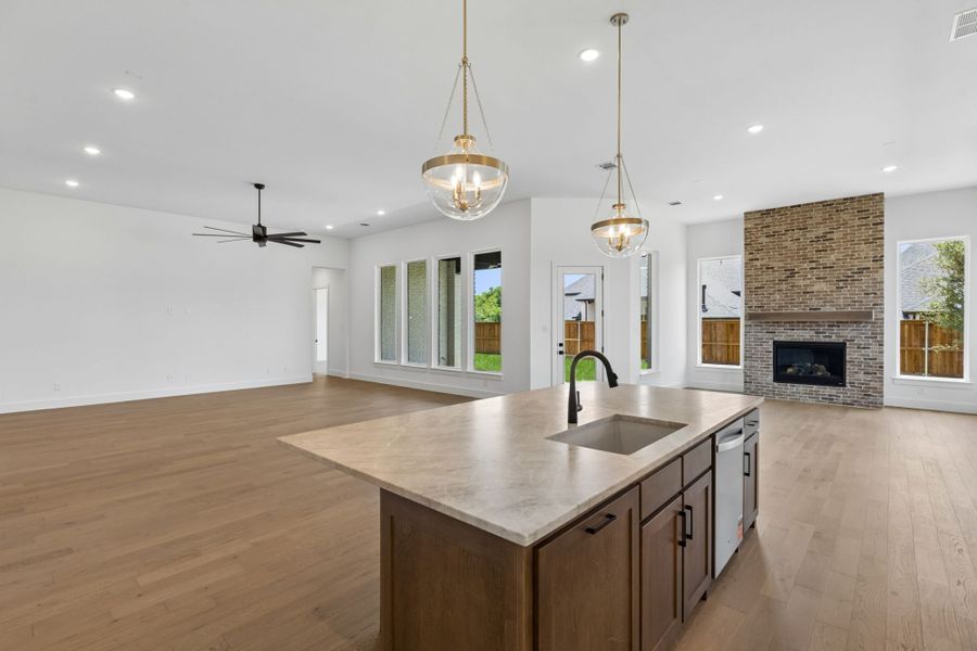 Furnished interior view inside a new home in The Parks at Wilson Creek, Celina (Image 8). Furnished interior view inside a new home in The Parks at Wilson Creek, Celina (Image 8).