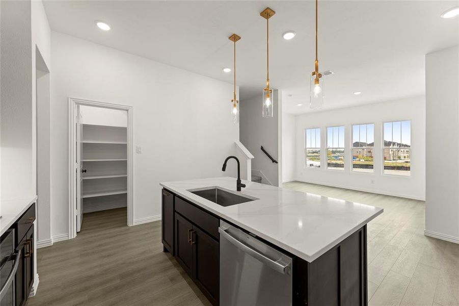 Furnished interior view inside a new home in Collin Creek, Plano (Image 7).