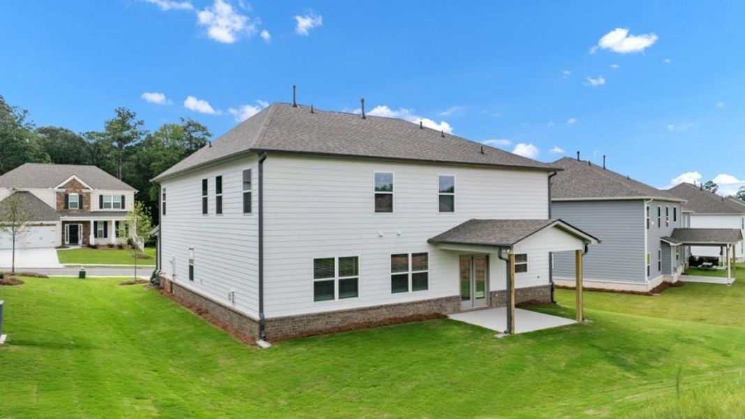 Front exterior of a new home in Butner Estates, College Park, GA, highlighting curb appeal (Image 32).