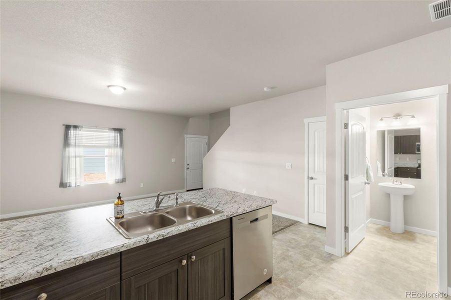 Furnished interior view inside a new home in , Colorado Springs (Image 9).