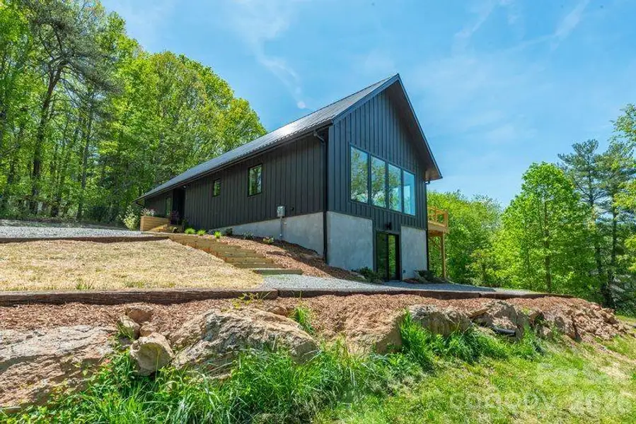Exterior details and patio area of a home in , Asheville (Image 4).