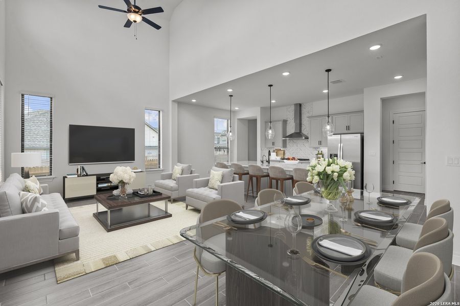 Furnished interior view inside a new home in Bison Ridge, San Antonio (Image 8).