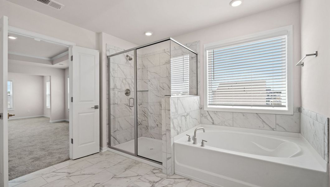 Furnished interior view inside a new home in Campbell Ridge, Piedmont (Image 14). Furnished interior view inside a new home in Campbell Ridge, Piedmont (Image 14).