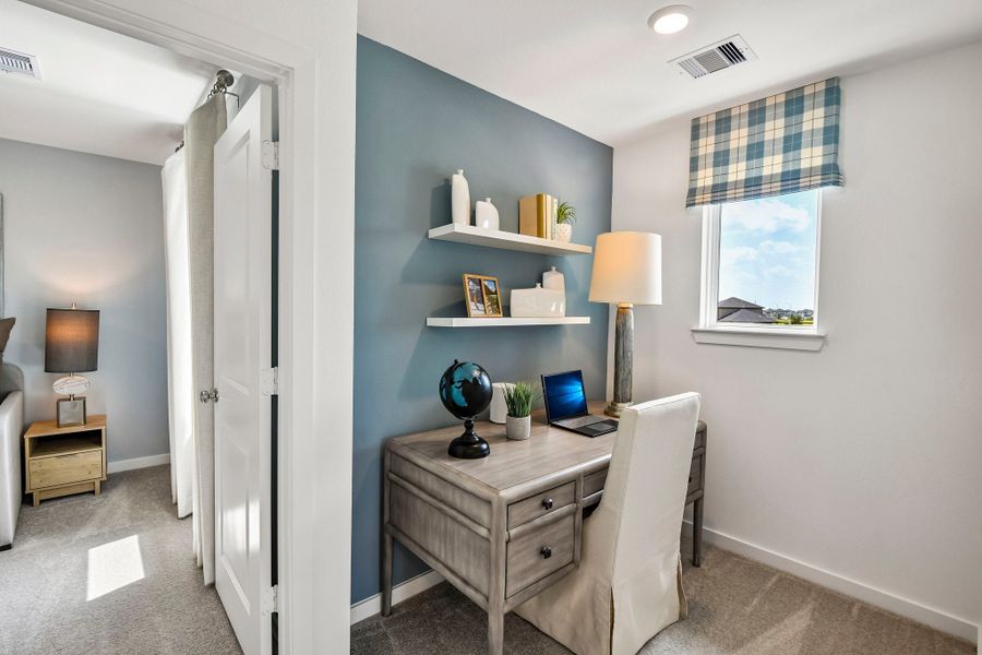 Representative furnished interior of a home built from the Juliet by Taylor Morrison in Mason Woods, Cypress (Image 44). Representative furnished interior of a home built from the Juliet by Taylor Morrison in Mason Woods, Cypress (Image 44).