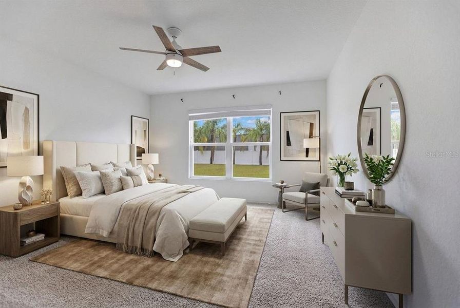 Furnished interior view inside a new home in Sand Lake Groves, Bartow (Image 9). Furnished interior view inside a new home in Sand Lake Groves, Bartow (Image 9).