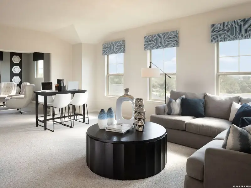 Furnished interior view inside a new home in Remington Ranch, San Antonio (Image 11).