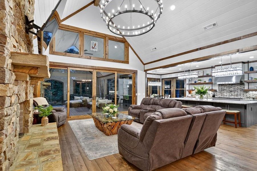Furnished interior view inside a new home in , Mineral Bluff (Image 9).