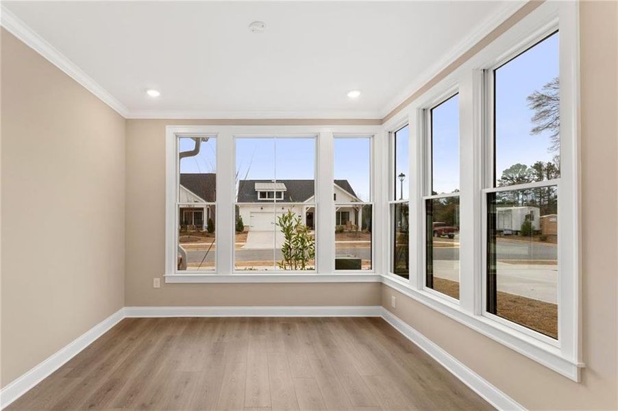 Spacious, unfurnished interior of a new home in The Courtyards at Redbud Lane, Holly Springs (Image 9).