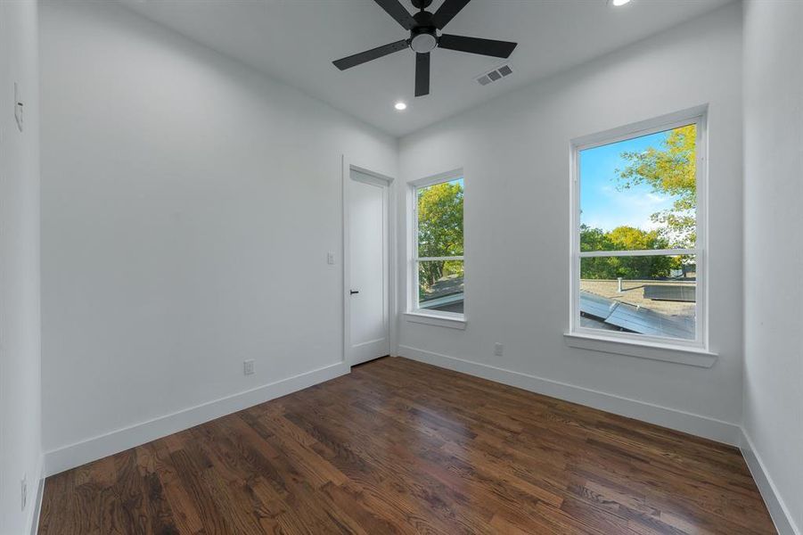 Upstairs bedroom. Upstairs bedroom.