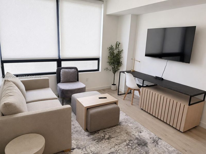Furnished interior view inside a new home in , Miami (Image 5). Furnished interior view inside a new home in , Miami (Image 5).