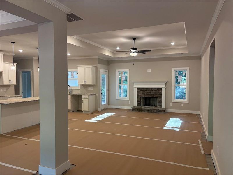 In-progress construction of a new home in , Dallas, GA (Image 34).
