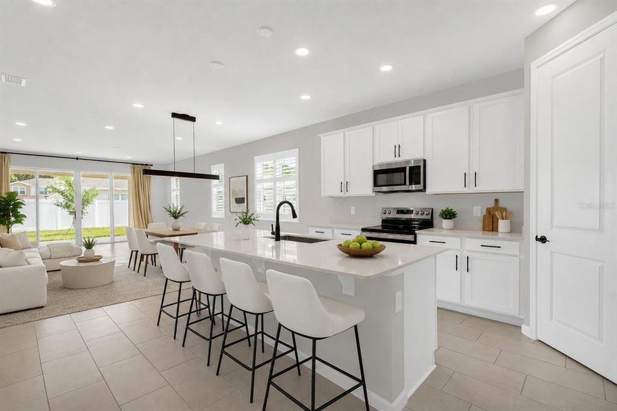 Furnished interior view inside a new home in Seasons at Lakeside Forest, Tavares (Image 14).