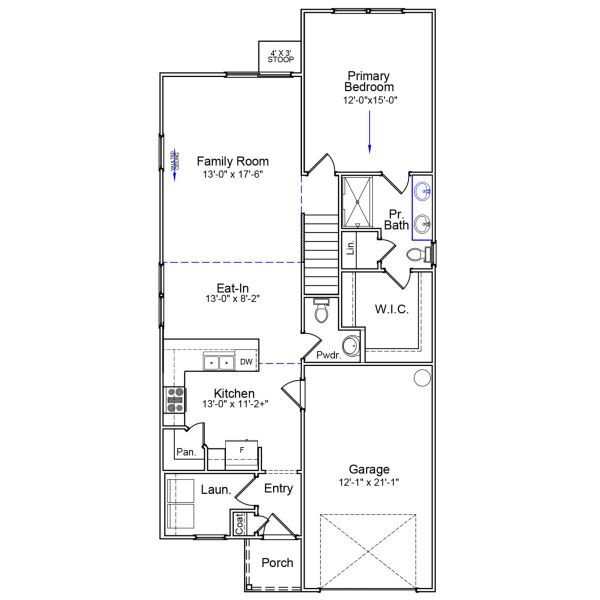 2D floor plan layout of this home in Braxton Place, Moore, SC (Image 2). 2D floor plan layout of this home in Braxton Place, Moore, SC (Image 2).