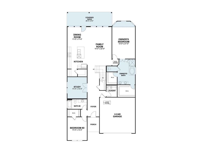 2D floor plan layout of this home in Heritage, Dripping Springs, TX (Image 2). 2D floor plan layout of this home in Heritage, Dripping Springs, TX (Image 2).
