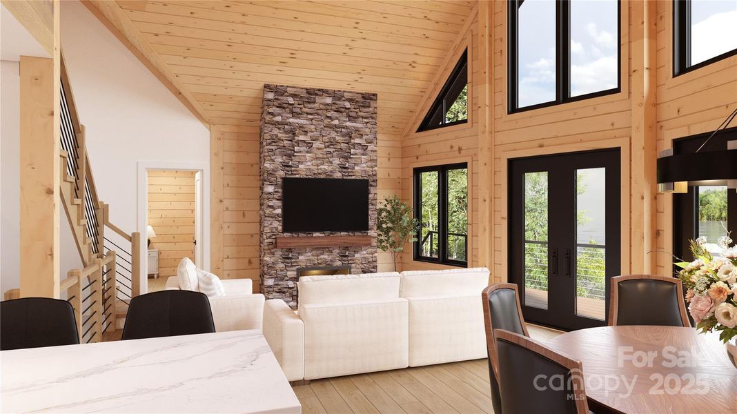 Furnished interior view inside a new home in , Connelly Springs (Image 17).