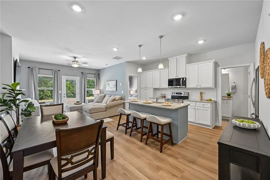 Furnished interior view inside a new home in , Lithonia (Image 11).