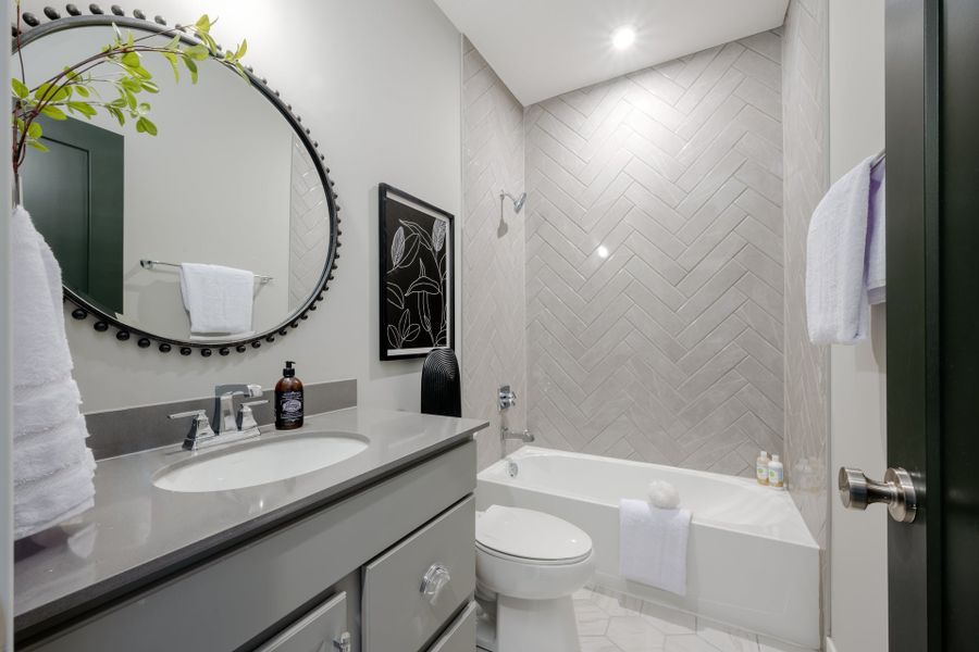 Representative furnished interior of a home built from the Amelia by Fischer Homes in Easton Park, Dallas (Image 68).