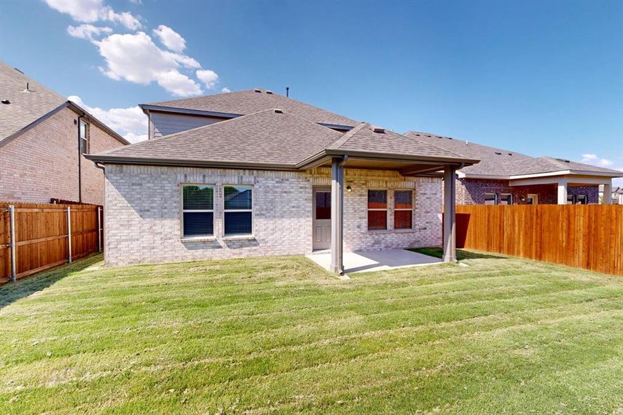 Front exterior of a new home in Forest Park, Princeton, TX, highlighting curb appeal (Image 20). Front exterior of a new home in Forest Park, Princeton, TX, highlighting curb appeal (Image 20).