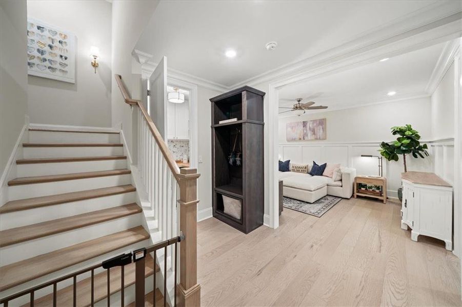 Furnished interior view inside a new home in Manning on the Square, Alpharetta (Image 48).