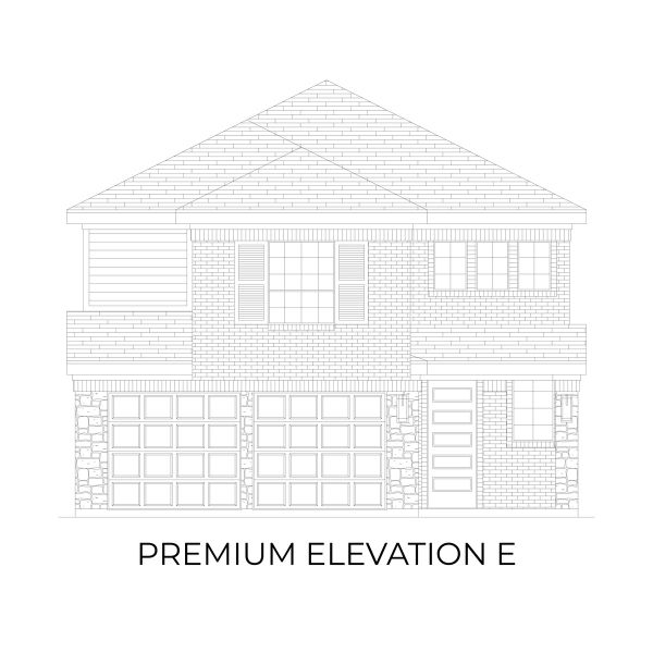 Representative rendering of the exterior for the Truman Select F by First Texas Homes (Image 10).