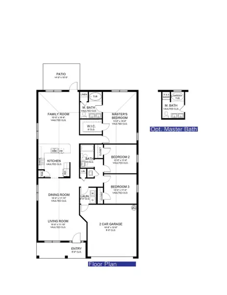 2D floor plan layout for the 1940 by Adams Homes in Ricker Estates, Jacksonville, FL (Image 3). 2D floor plan layout for the 1940 by Adams Homes in Ricker Estates, Jacksonville, FL (Image 3).