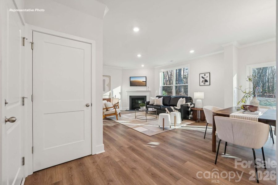 Furnished interior view inside a new home in Sanctuary at Southgate, Indian Trail (Image 3).