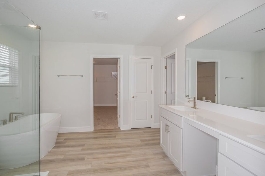 Representative furnished interior of a home built from the Anna Maria by Casa Fresca Homes in Mirada, San Antonio (Image 8).