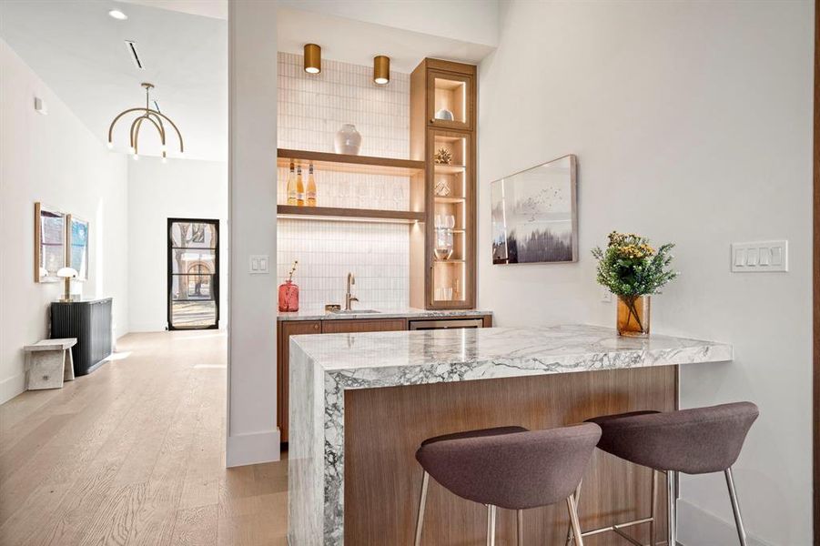 Furnished interior view inside a new home in , Dallas (Image 7).