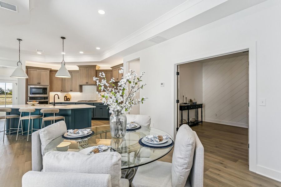 Representative furnished interior of a home built from the Clay by Perfection Builders in The Courtyards at Cornerstone, Andover (Image 3).