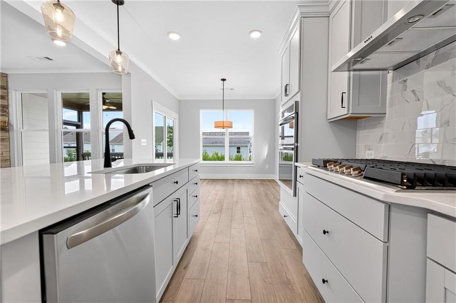 Furnished interior view inside a new home in Twin Lakes, Hoschton (Image 5).
