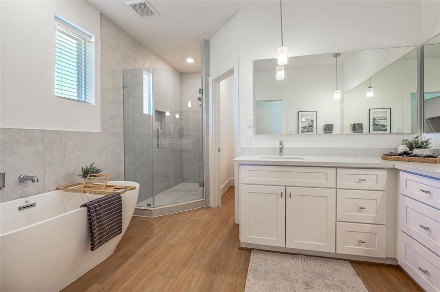 Furnished interior view inside a new home in , Houston (Image 39).