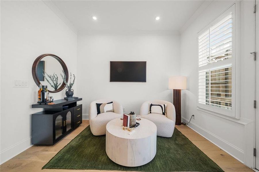 Furnished interior view inside a new home in , Alpharetta (Image 12).